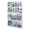Safco Reveal Clear Literature Displays, 18 Comp 5600CL - alternate 2